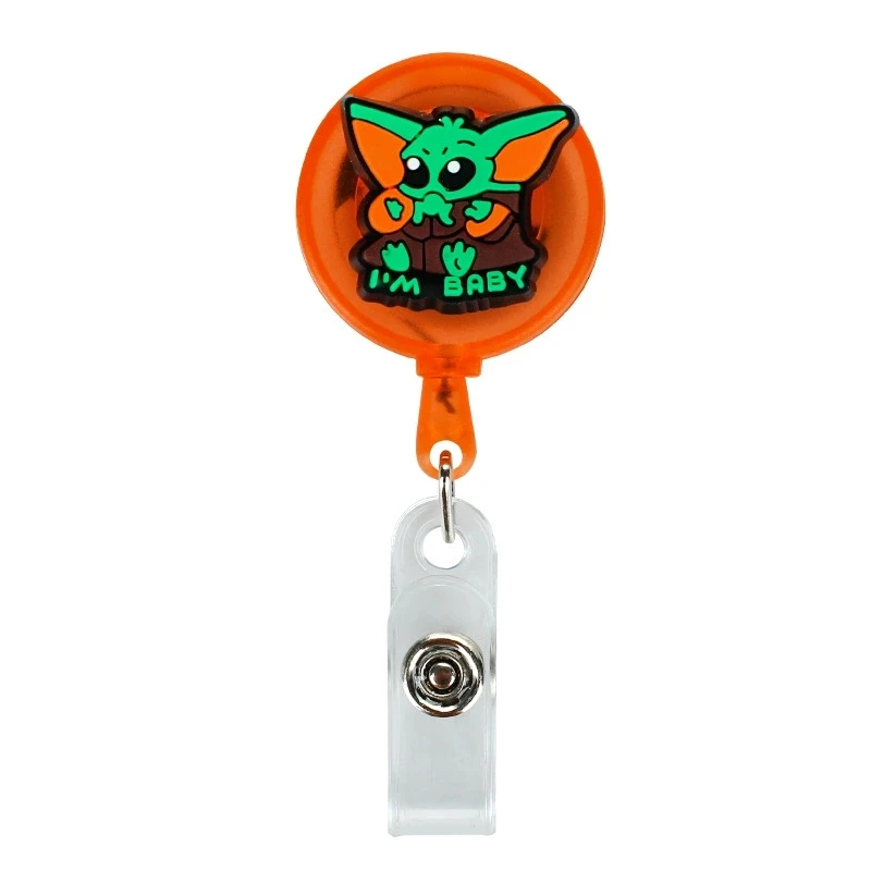Милый держатель для ID-карт Marvel Yoda Baby с регулируемым зажимом-фиксатором, для карт сотрудников, бейджей медсестер, студенческих проездных (art.: 3920da804e8fc) - 3920da804e8fc