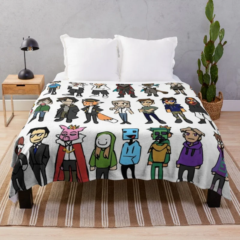 

Dream Smp Throw Blanket Embroidered Blanket 5 sizes/200x180cm