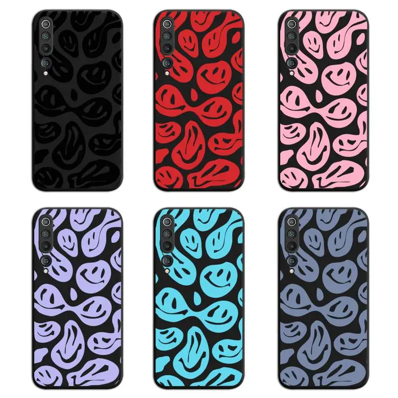 

Funny Trippy Smiley Face Phone Case For Xiaomi Mi Note 10 Lite Mi 9T Pro xiaomi 10 CC9 9SE
