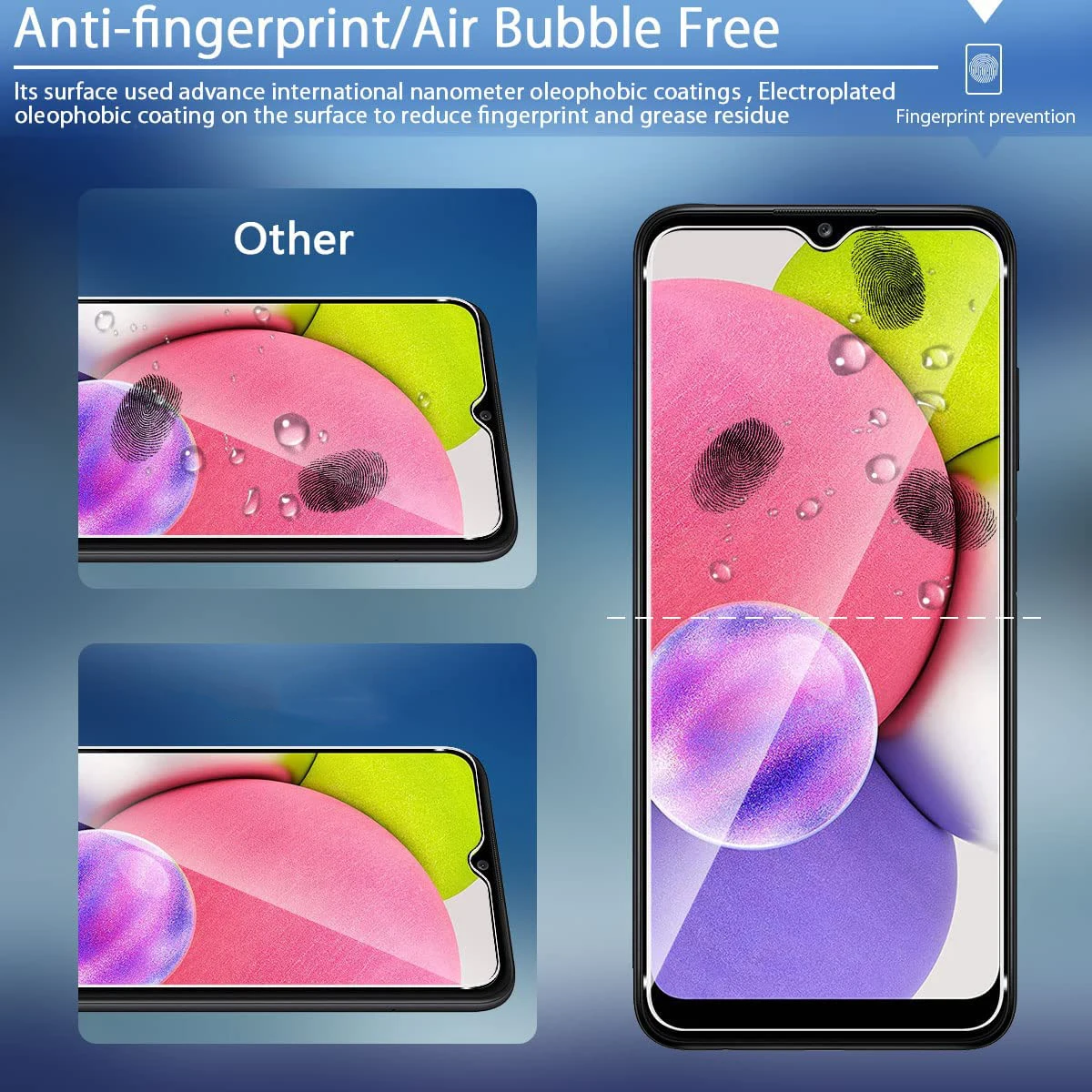 24pcs tempered glass for samsung galaxy a03 a03s core a03core screen protector glass film free global shipping