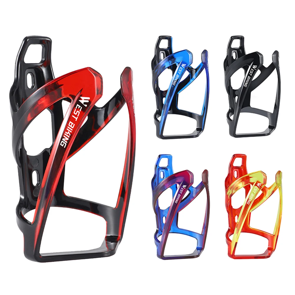 

WEST BIKING Bicycle Water Bottle Cage Colorful Gradient Road Mountain Bike Bottle Rack Cages Cycling Water Cup Holder MTB Bike