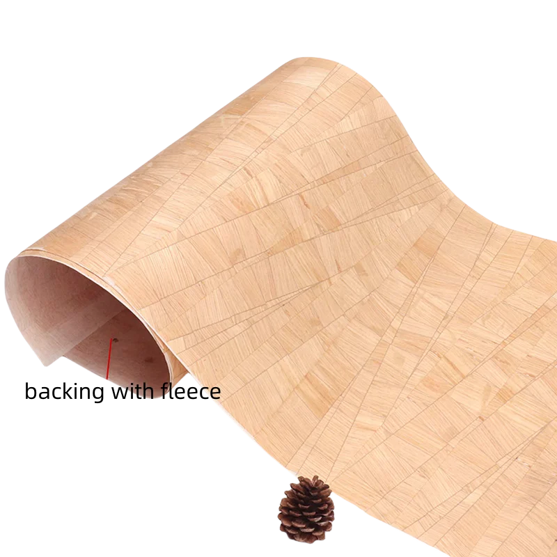 Плетеный шпон из натурального дерева дубовый паркетный для мебели подкладка