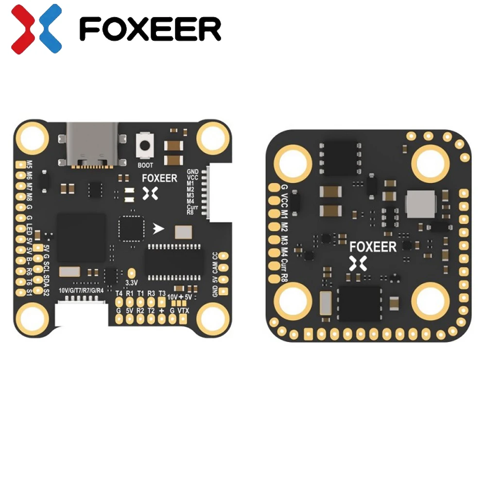 1 шт. Foxeer H7 MPU6000 Bual BEC 4-8S BetaFlight управление полетом STM32H743 DPS310 барометр Type-C BF OSD для беспилотных летательных аппаратов FPV