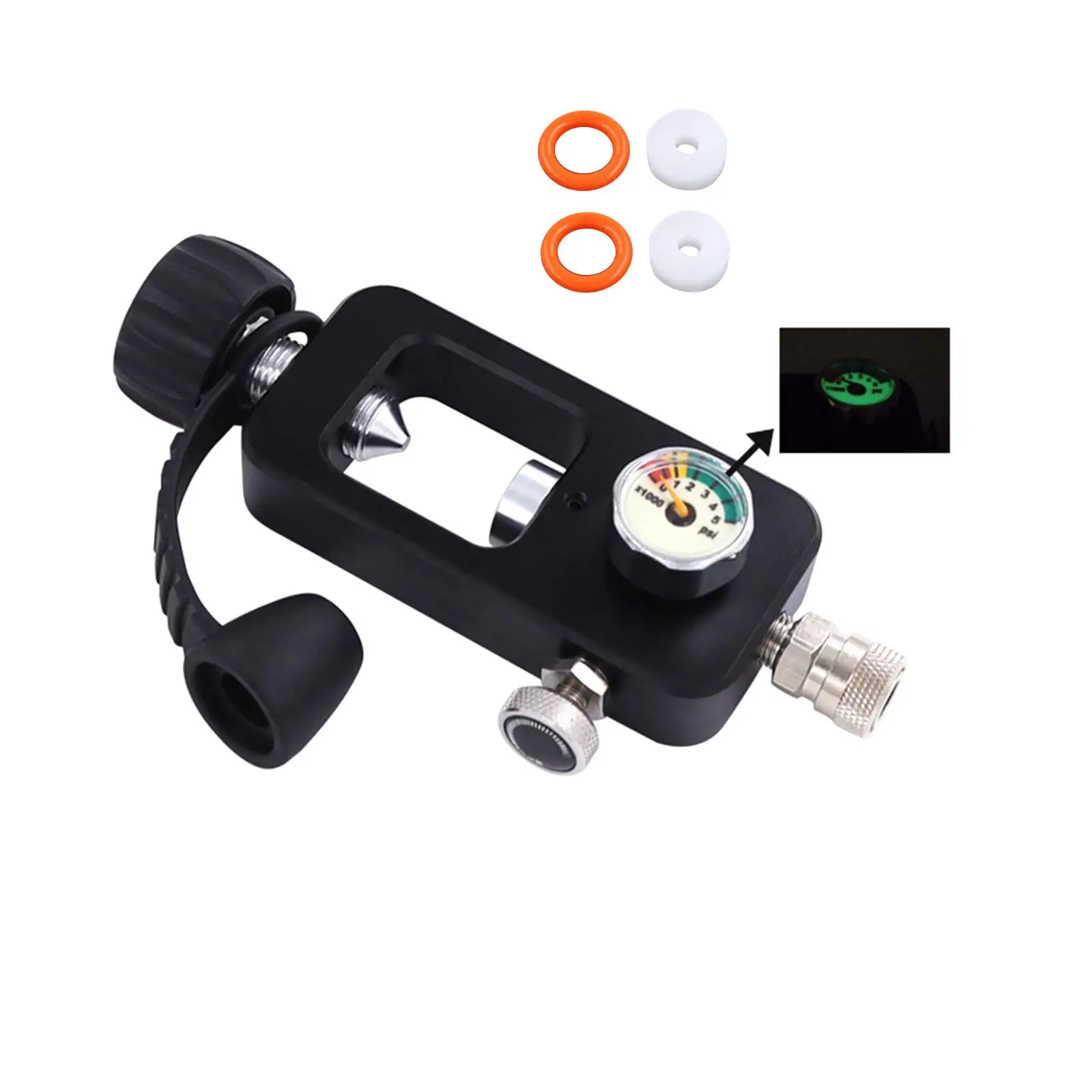 

Scuba Valve Refill Adapter Scuba Tank Refill Adapter Din Valve Scuba Adapter 5000 PSI Lightweight Portable Tank Filling Adapter