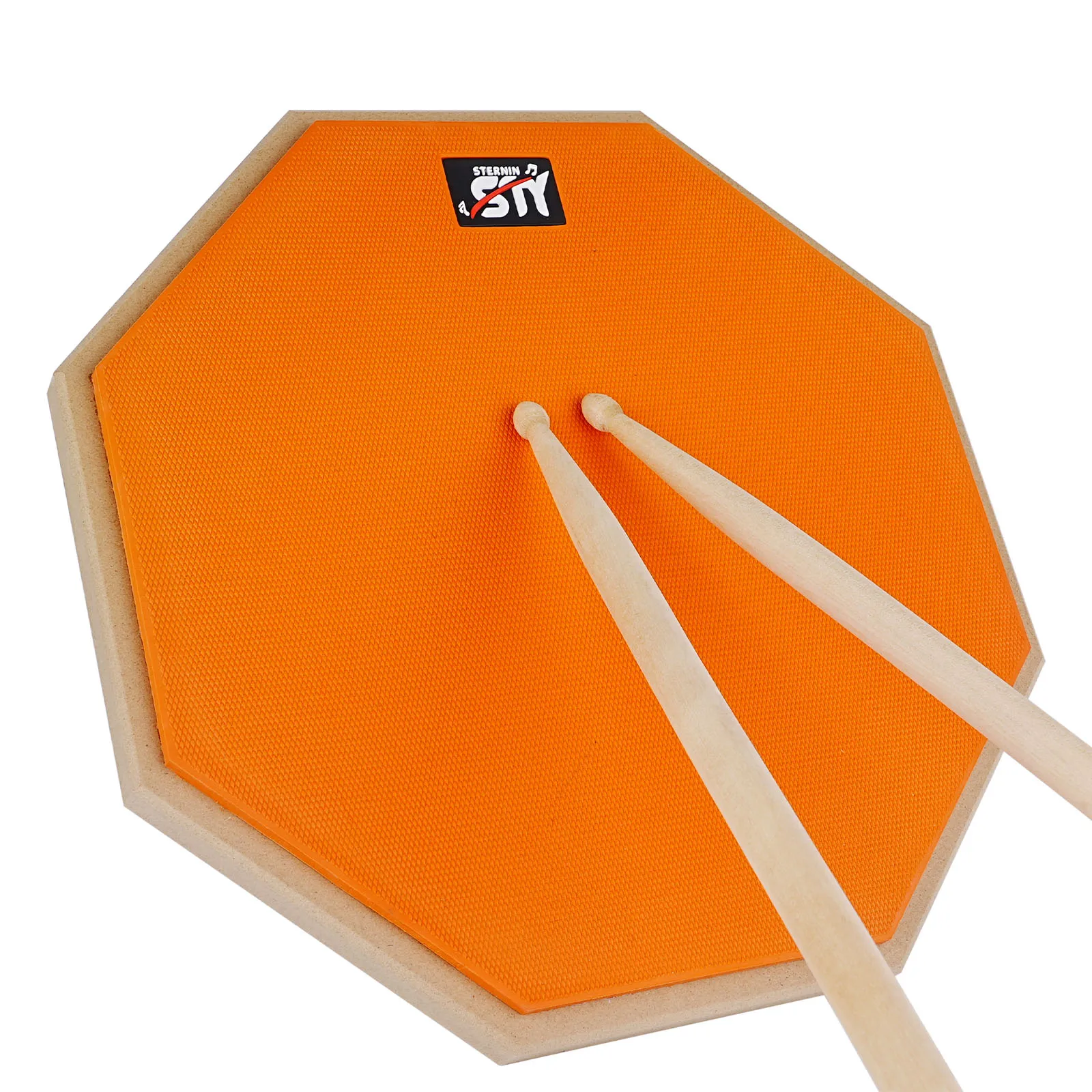 

Портативный 12-дюймовый резиновый деревянный барабан, тренировочная барабанная колодка, музыкальные инструменты с барабанными палочками