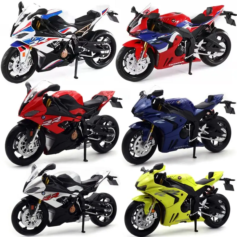 Модель мотоцикла BMW HONDA CBR Suzuki GSX R1000 Yamaha YZF R1, модель из сплава, игрушечный автомобиль, детские игрушки, украшения для мальчиков, коллекционный подарок