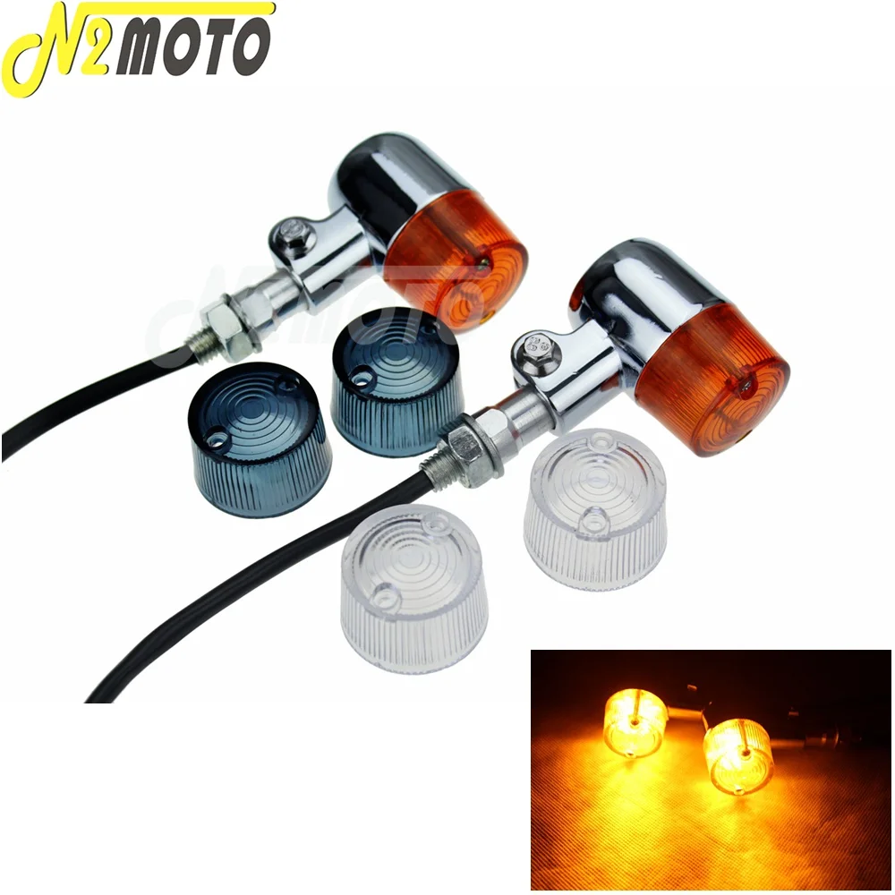 

Хромированный Светодиодный фонарь поворота для мотоцикла Harley Chopper Cafe Racer