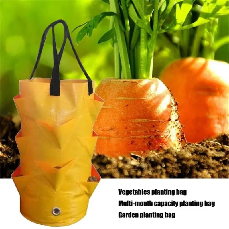 

3 Gallons Garden Planting Bag Strawberry Tomato Grow Bag Multi-mouth Vertical Flower Herb Reusable Garden Accessories