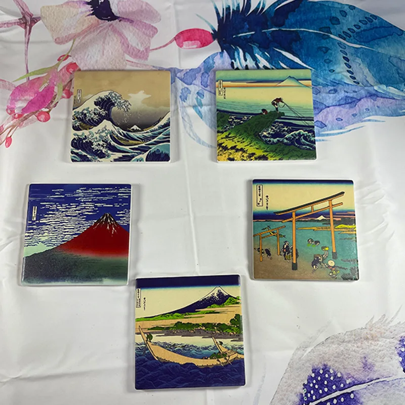 Японская Katsushika Hokusai пейзаж подставка известная живопись Mt. Fuji серфинг искусство