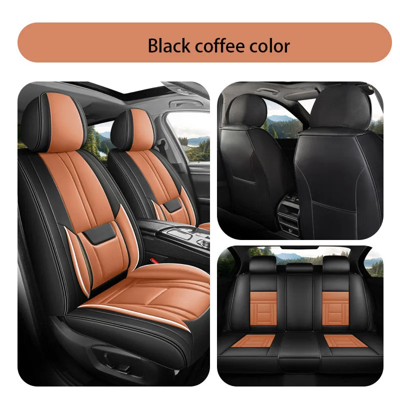 Универсальные кожаные чехлы на автомобильные сиденья для Peugeot 2008 206 207 3008 301 307 5008