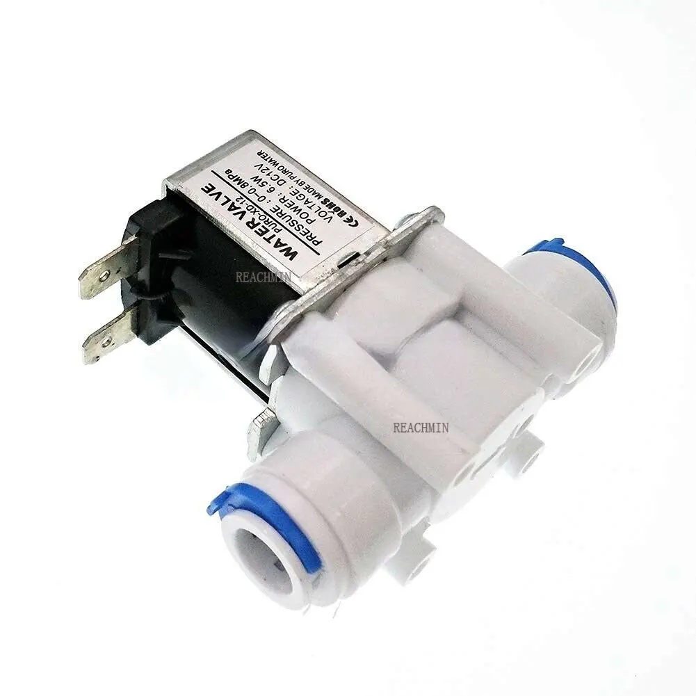 

Water Inlet Valve AC220V 12V 24VDC NO NC Plastic Solenoid Valve 1/4" 3/8"OD TubeHose Connection forRO Reverse Osmosis PureSystem