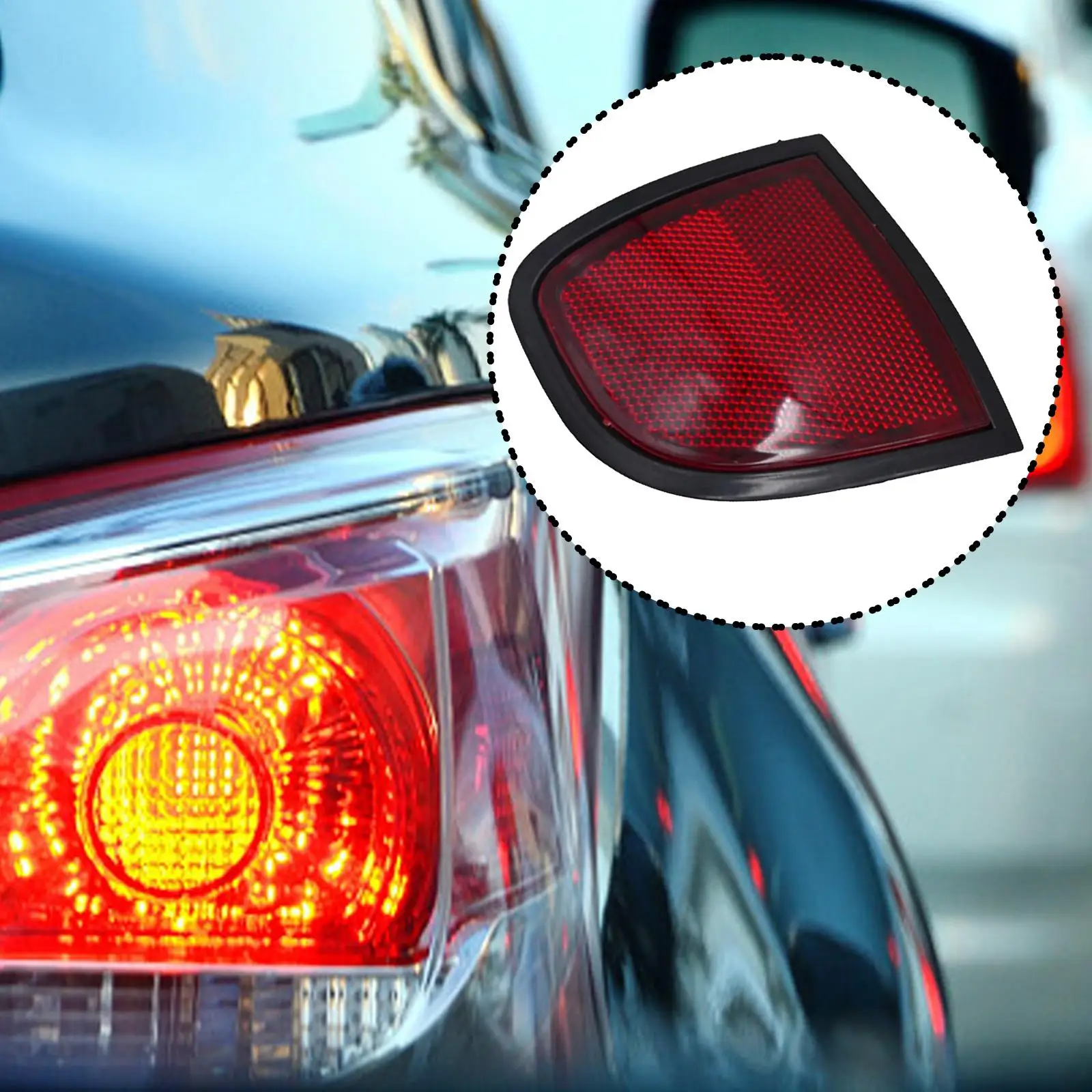 Фонарь отражателя заднего бампера левый 8355A015 для Mitsubishi 2005-2015 гг.