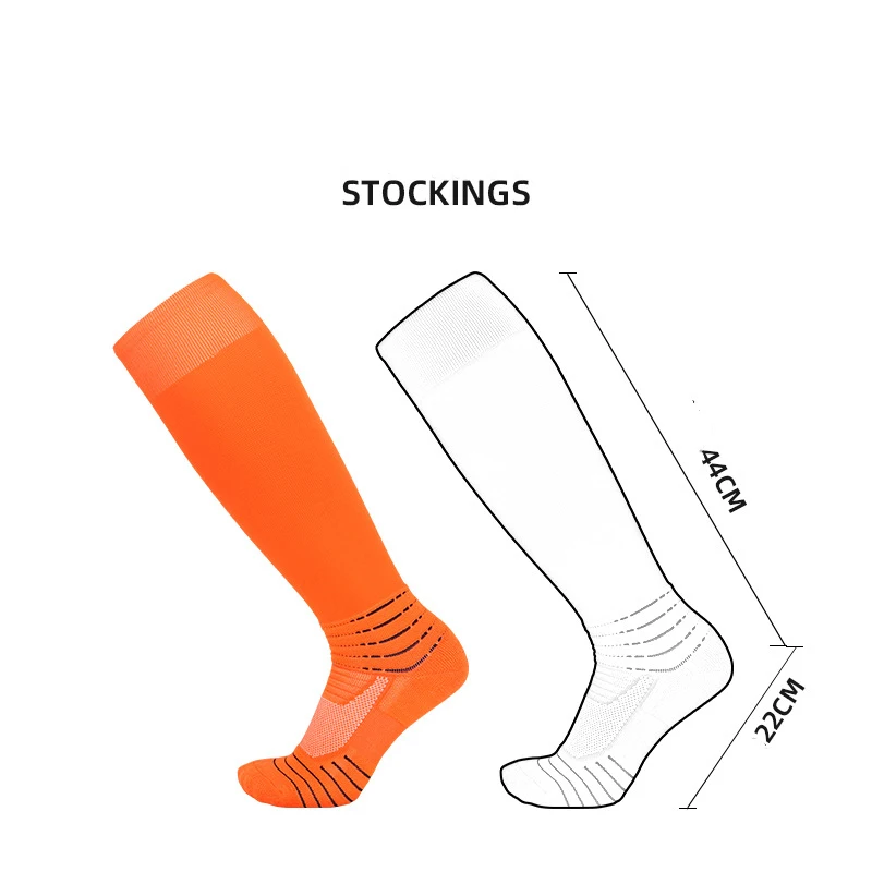Actual Combat High Football Basketballsocks Men Women Thick Towels Movement Stockings Pure Color non-slip Stockings Soccer Socks