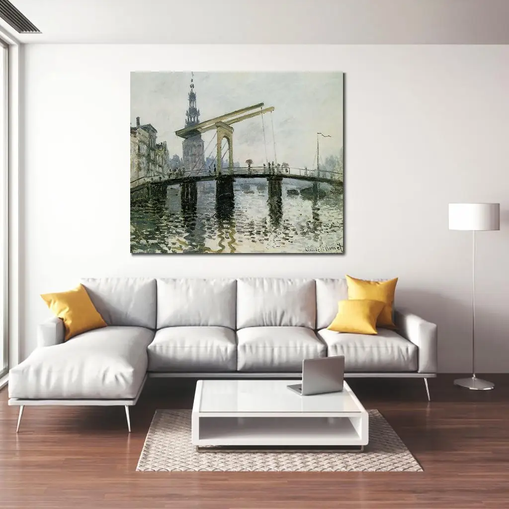 The Bridge Amsterdam репродукции картин Клода Моне домашний декор Ручная роспись