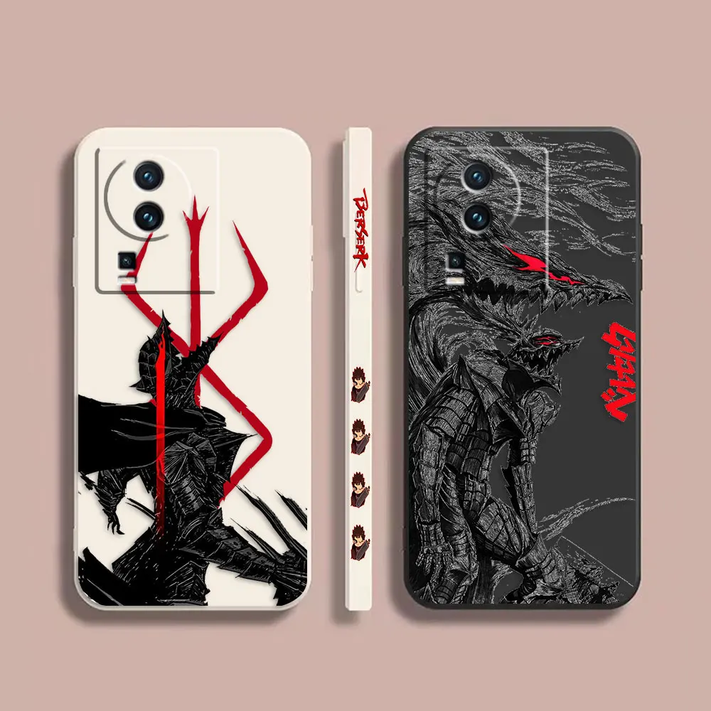 

Phone Case For VIVO IQOO 7 8 9 10 11 Pro 5G Z3 Z5 Z6 Z7 NEO3 5 5S 6 7 Case Cover Funda Cqoue Shell Capa Anime Guts Berserk Manga