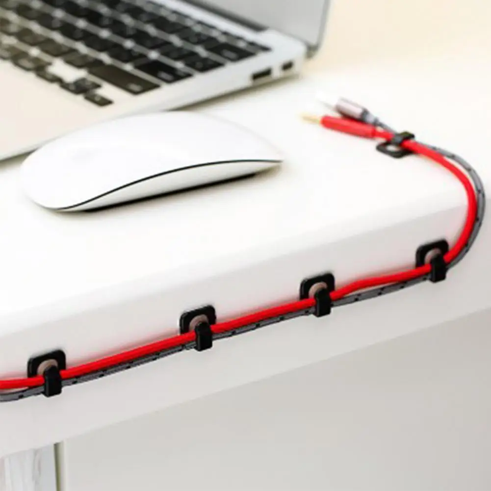 

2 Set Helpful Cable Organizer Clip Easy to Use Anti-slip Cable Clamp Wide Application Data Cable Clamps
