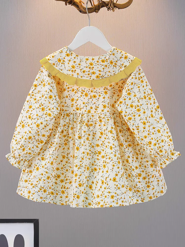 Летнее Платье С Цветочным Принтом Для Маленьких Девочек