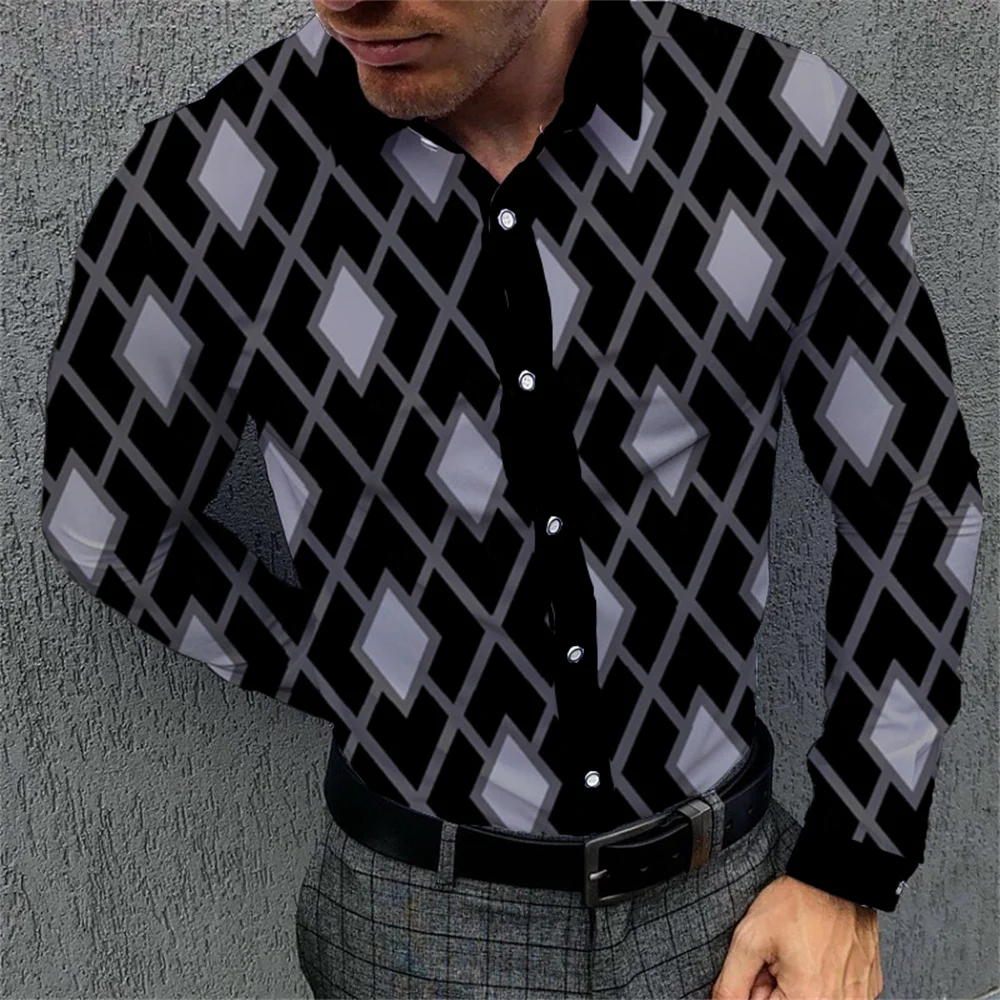 

2022 Spring Autumn New Fashion Cool 3d Digital Printing Men's Shirts Casual Long Sleeve Shirt S-4XL Tops Clothes for Men