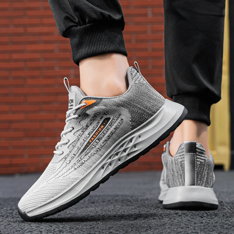 Men's Shoes Lightweight Running Sneakers Mesh Breathable Sports Jogging Training Shoes Outdoor Fitness Fashion Big Size