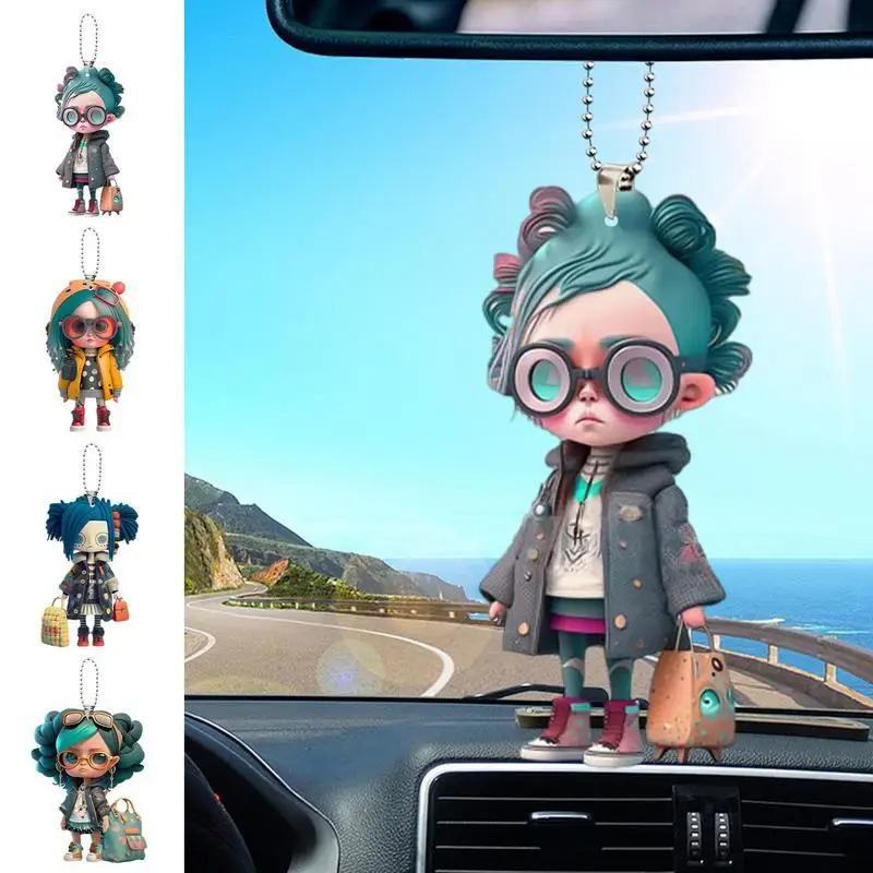 na akrylowa ozdoba choinkowa 2D Cartoon Anime Figure Model Wisiorek Zawieszki samochodowe Wiszące ozdoby do pokoju