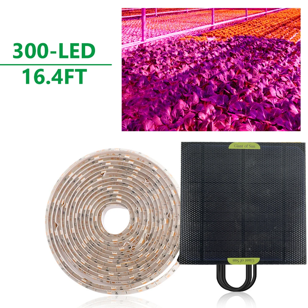 

5m Solar LED Full Spectrum Phyto Lamp 5V Grow Light Strip 2835 Lamp Bead For Plants Flowers Greenhouse Cultivo Hydroponic Dropsh