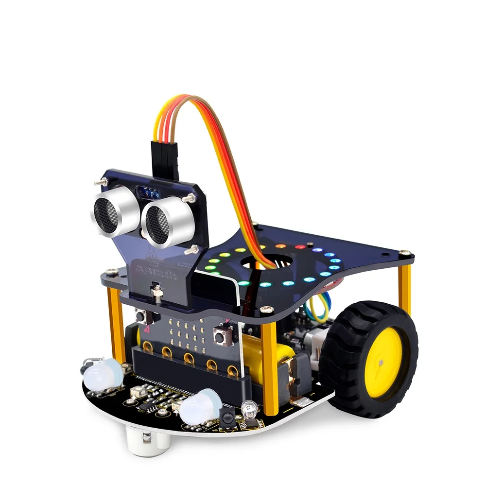 Keyestudio BBC Micro:bit V2 V1.5 программируемая машинка-робот для микро-бита робот-стержень
