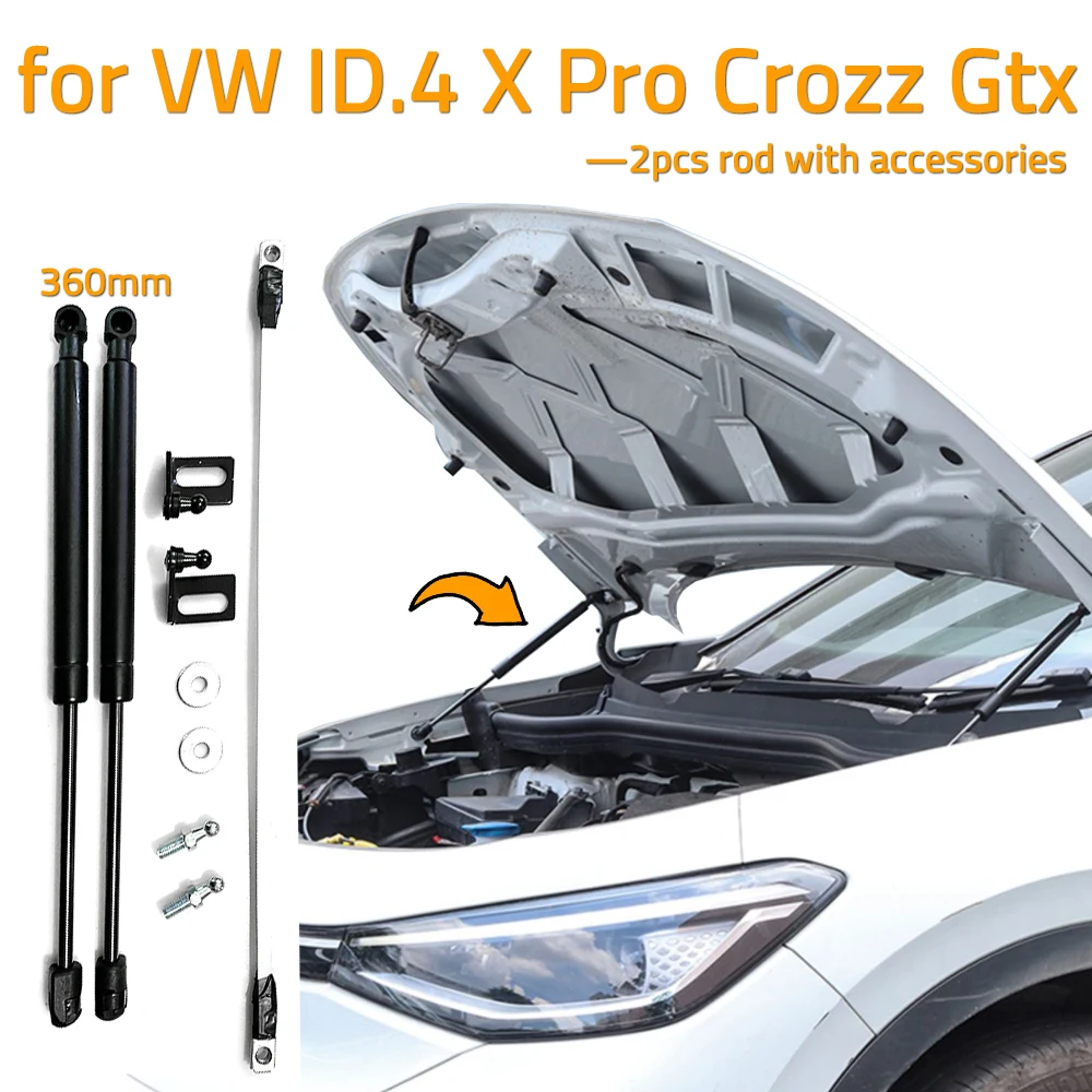 

Qty(2) Front Bonnet Hood Gas Struts For VW ID.4 ID4 X pro Crozz Gtx Springs Dampers Lift Supports Shock Car-accessories