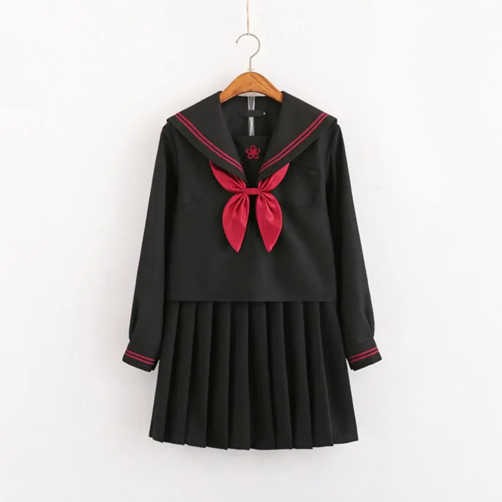 Костюм для косплея аниме из черного полиэстера Униформа JK матросский костюм