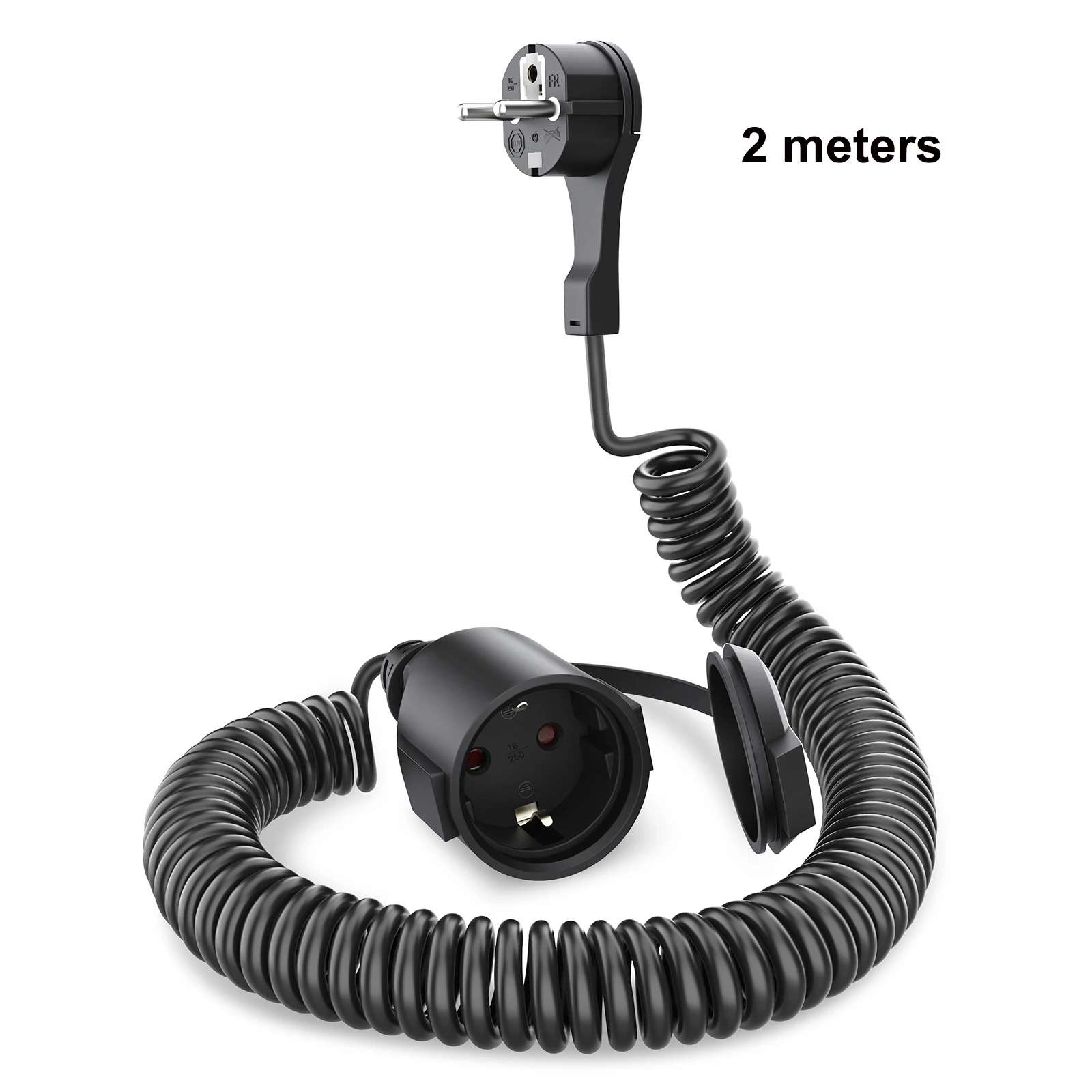 

Удлинитель Европейского Стандарта, 2/5/8 М С Вилкой Schuko, Черный Кабель Для Бытовой Техники, 230 В/13 А