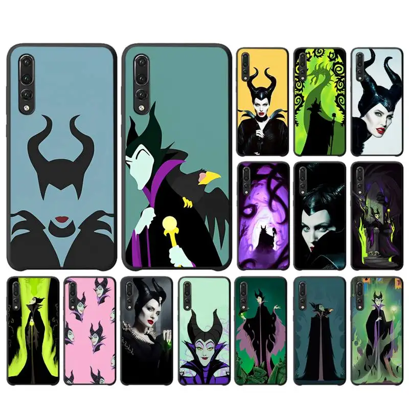 

Disney Maleficent Witch Phone Case for Huawei P30 40 20 10 8 9 lite pro plus Psmart2019