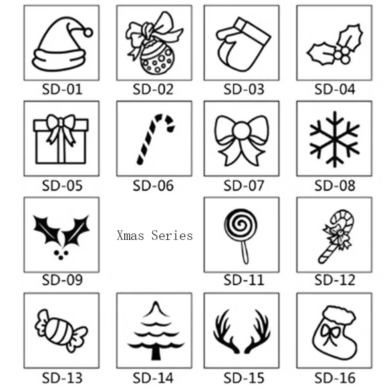 

Mini Personalized Custom Xmas Series Decoration Acrylic Clear Soap Stamp Sealing Seal For Diy Handmade Soap Making Supplies Tool