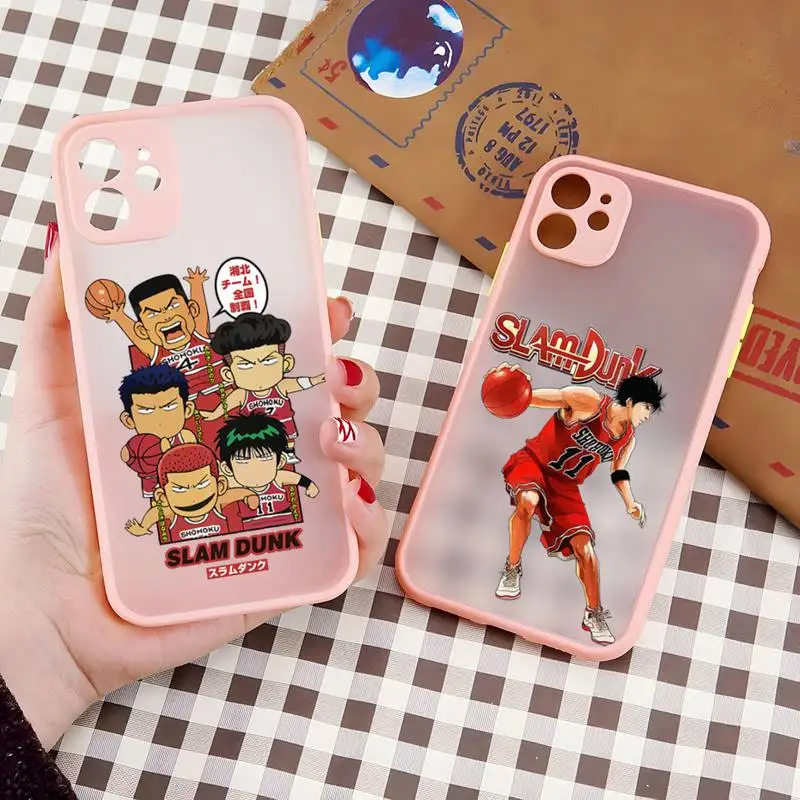 

Slam Dunk Phone Case For IPhone 12Pro Cases Pro 13 11 Max Mini For IPhone 8 7 Plus SE 2020 XS Max X XR Matte Hard PC Cover