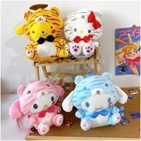 sanrio plush bag kawaii cute cartoon my melody pom pom purin backpacks fashion bag plush toys for girls christmas gifts doll