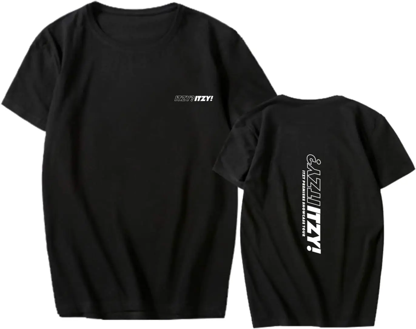 Xkpopfans Kpop ITZY T-Shirt Showcase Tour Concert Tshirts Yuna Yeji Ryujin Lia Tee Shirt