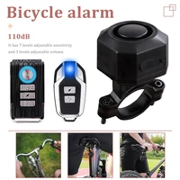 wireless bike alarm with remote bicycle anti theft vibration motion sensor alarm waterproof motorcycle security accessories