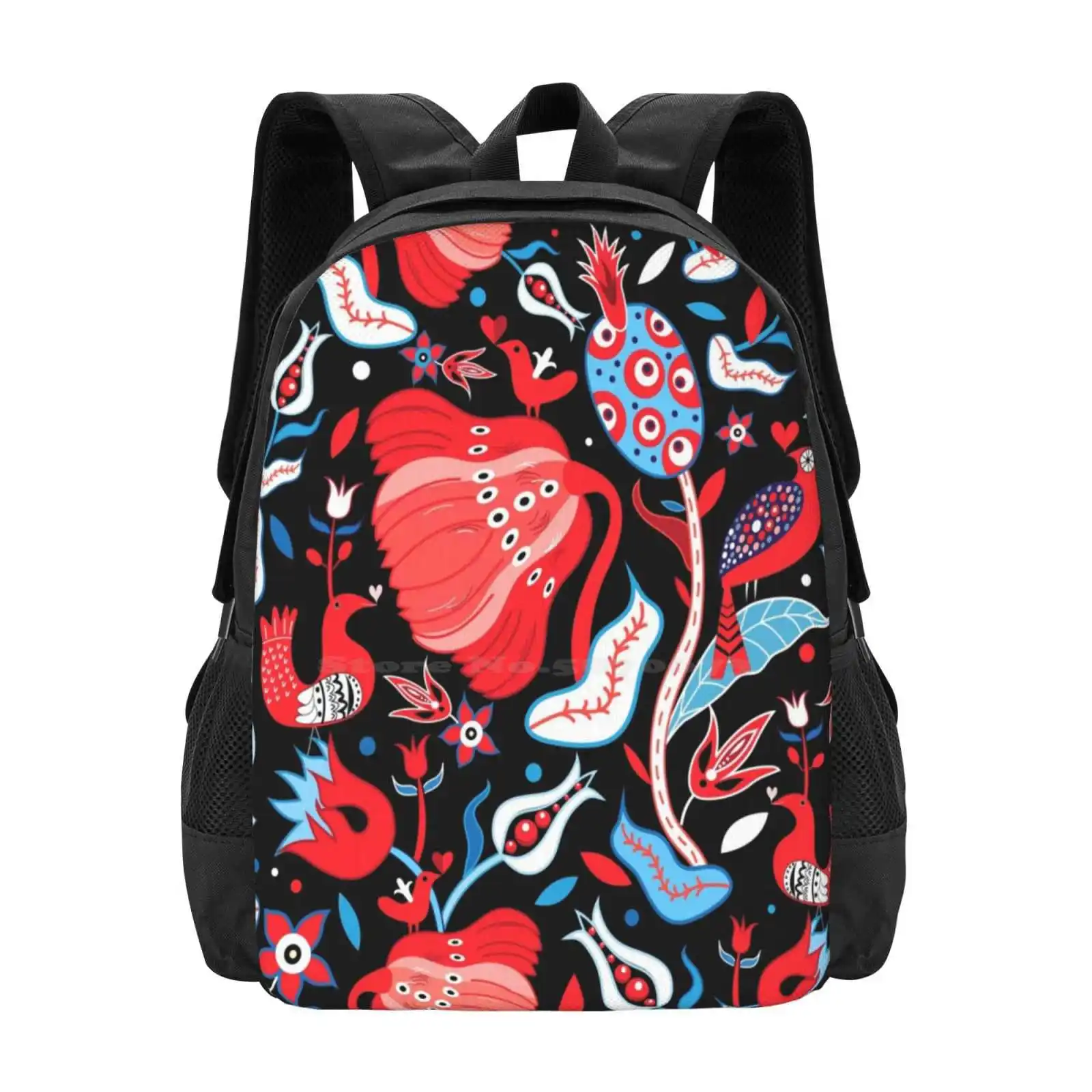 

Seamless Floral Bright Pattern Backpacks For School Teenagers Girls Travel Bags Seamless Floral Bright Pattern Flowers Plants