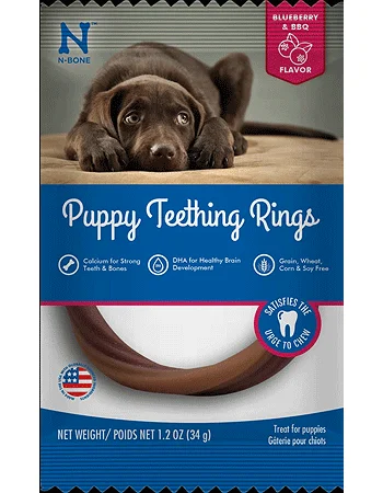 

JMT Puppy Teething Rings Grain Free Blueberry BBQ
