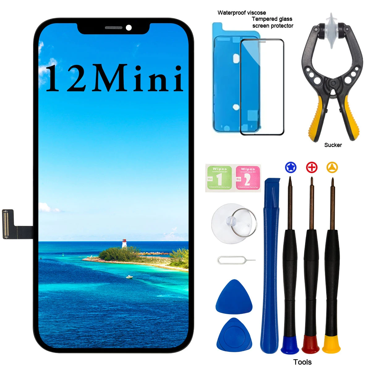 Высококачественный ЖК-дисплей AAA для iPhone 12 Mini Incell, сенсорный экран, дигитайзер, запасные части в сборе