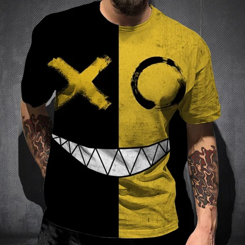 Модная футболка с рисунком XOXO, женские топы в стиле хип-хоп, Мужская Уличная Повседневная Спортивная футболка 2022, летняя футболка с коротким рукавом и 3D-принтом