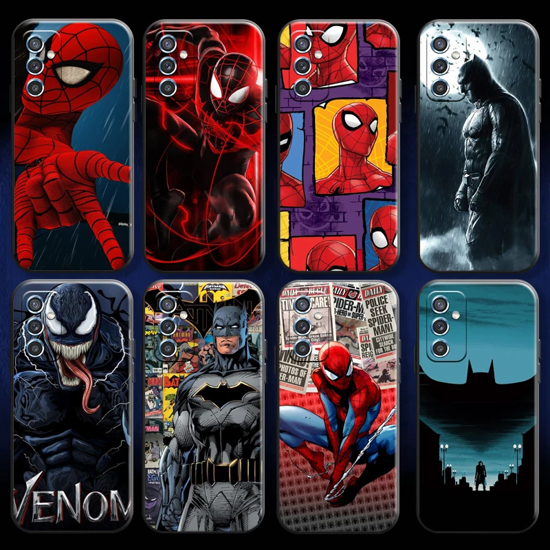 

Marvel Iron Man Venom Spider Man For Xiaomi Mi 11 Lite Phone Case Silicone Cover Funda Carcasa Black Back Soft