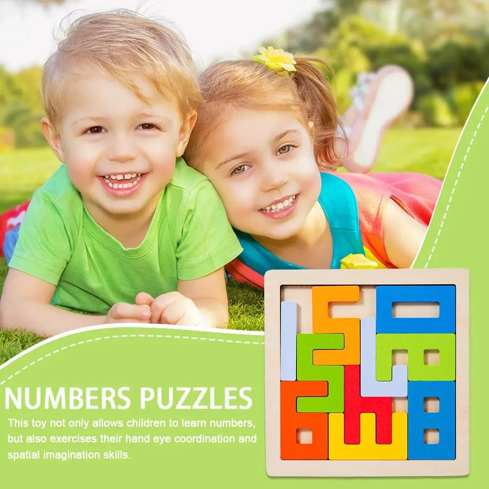 

Number Wooden Blocks Puzzle Digital Puzzle Toy Children's Educational Games For Kids Over 3 Years Old