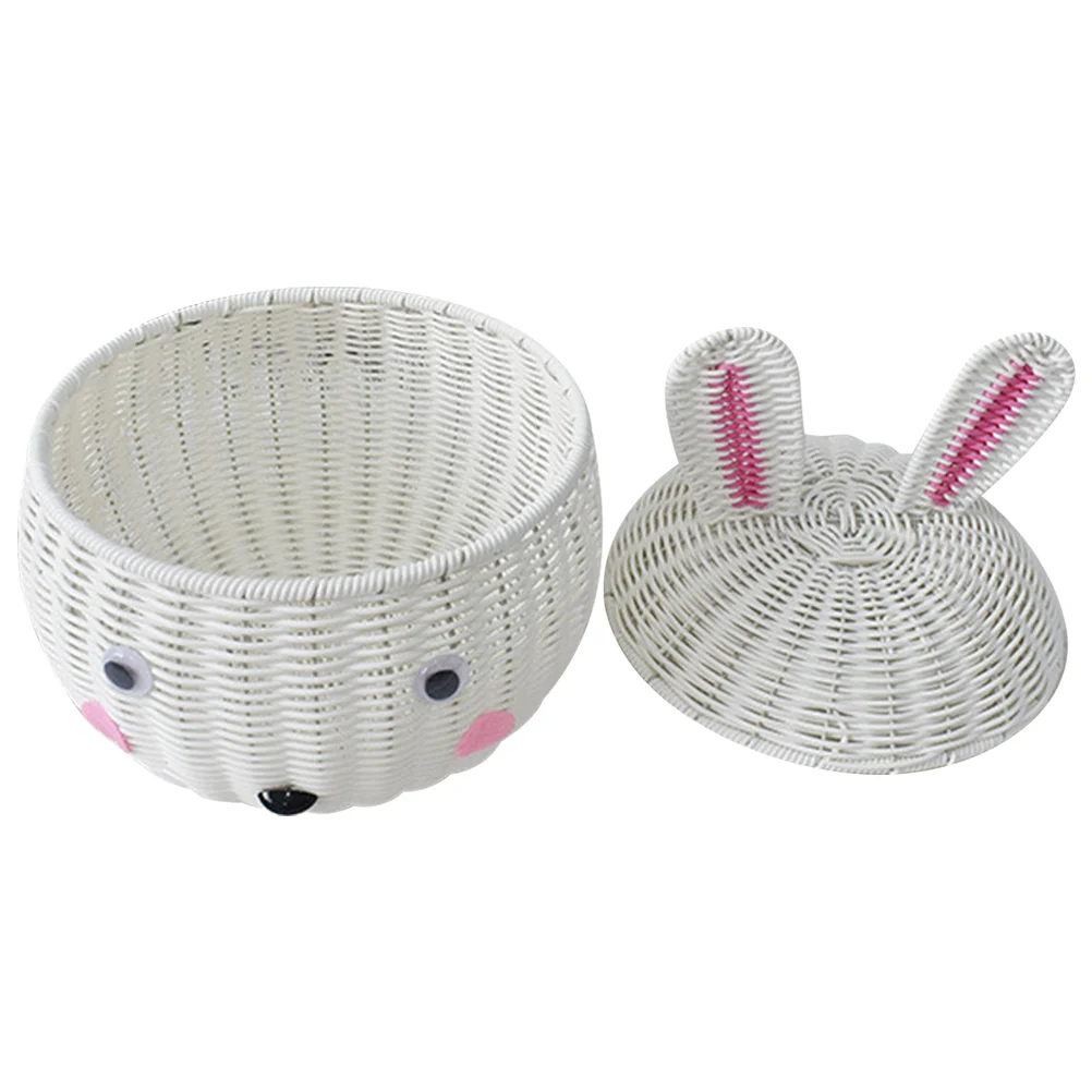 

Toy Storage Basket Rabbit Lidded Gift Multipurpose Decorative Baskets Shelves Pp Fruit Potato