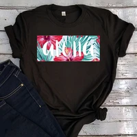 hawaii tee aesthetic clothes letter flower vintage tee mama graphic top white beach summer 2022 women fashion tshirt