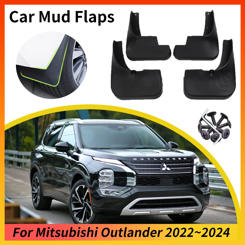 

4 шт., брызговики для Mitsubishi Outlander GM GN ZM 2022 2023 2024