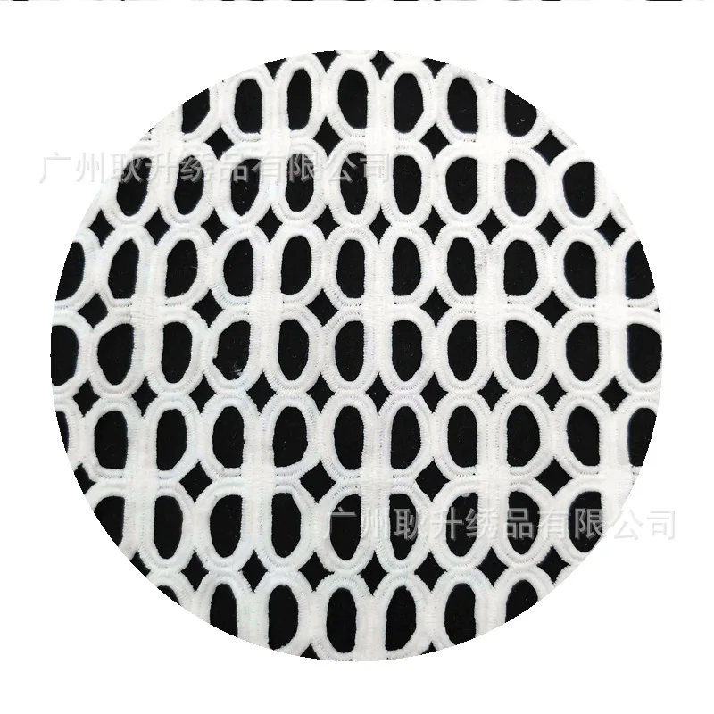 Водорастворимые кружевные края молочный шелк полная пролетная вышивка женская