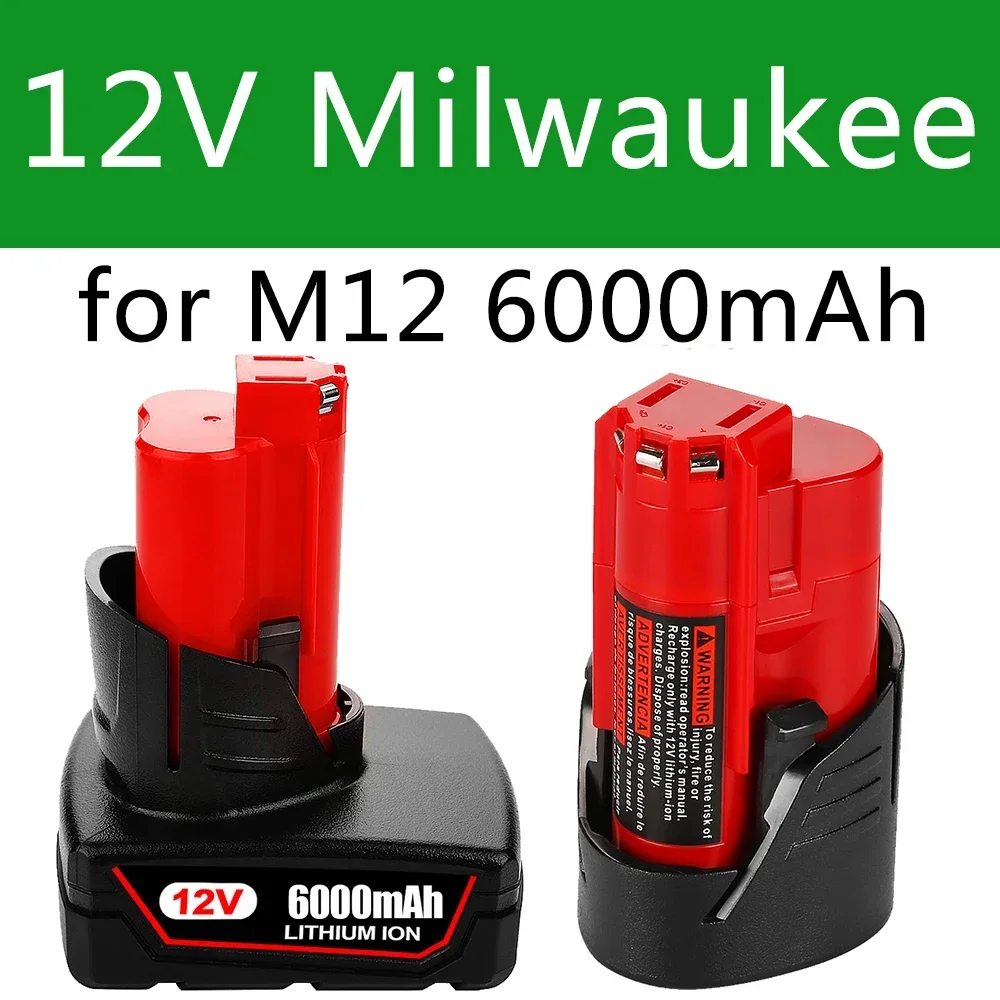 Аккумуляторная батарея 12 В 3 Ач 6 для Milwaukee M12 XC беспроводные инструменты 48-11-2402