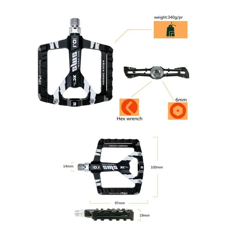 

1 пара, легкие велосипедные педали из алюминиевого сплава