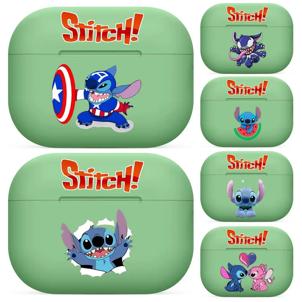 

Disney Stitch For Airpods pro 3 case Protective Bluetooth Wireless Earphone Cover Air Pods airpod case air pod cases green 1 2