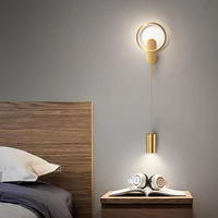 nordic bedroom wall lamp indoor lighting minimalist modern design luxury bedside wall lamp decoration lampe light fixture jw0110