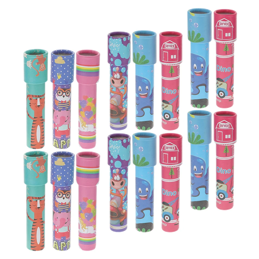 

30 Pcs Kaleidoscope Kids Learning Toy Retro Scientific Plaything Observation Candy Bag Cartoon Paper Child